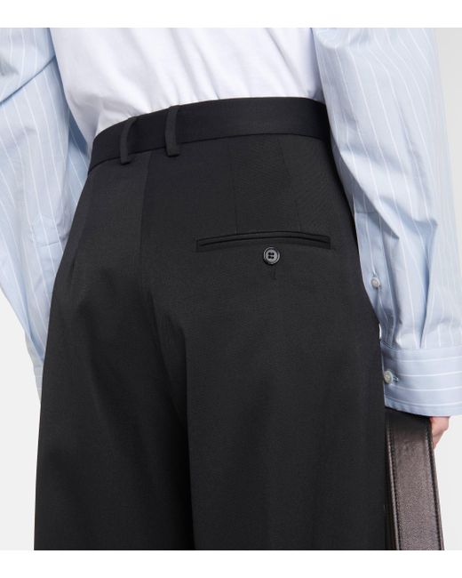 Pantalon ample a taille haute MM6 by Maison Martin Margiela en coloris Black
