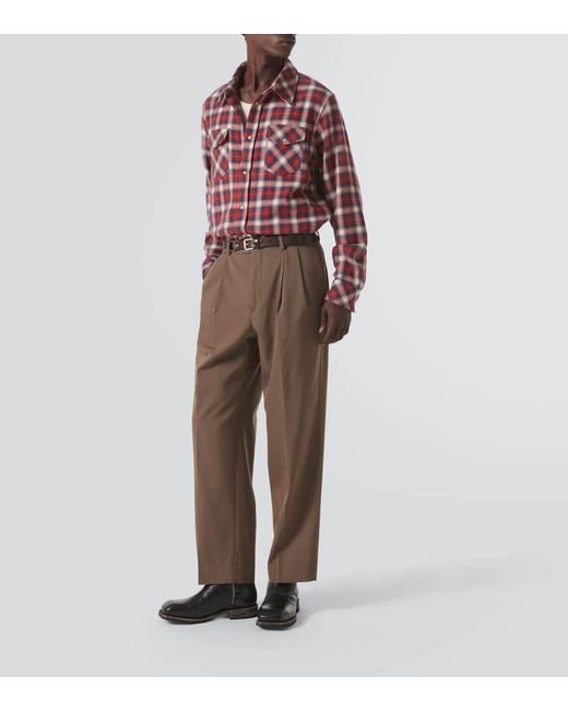 Camicia Ski Santa Fe di God's True Cashmere in Red da Uomo