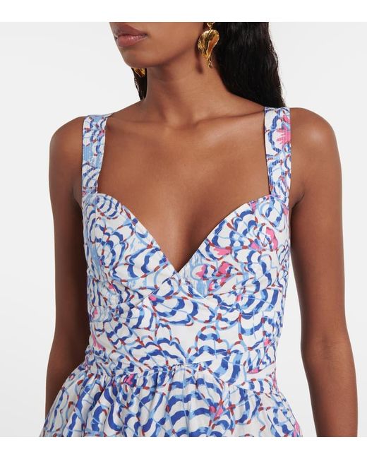 Poupette Blue Bedrucktes Minikleid Coco