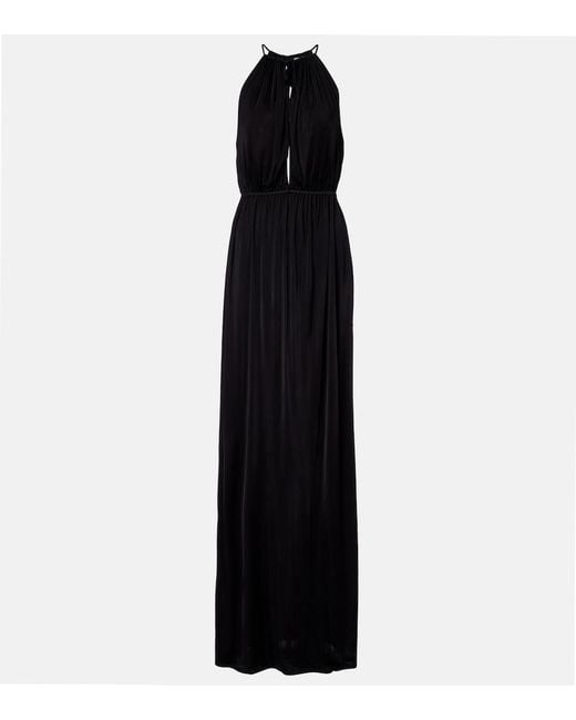 Nili Lotan Black Vesper Maxi Dress