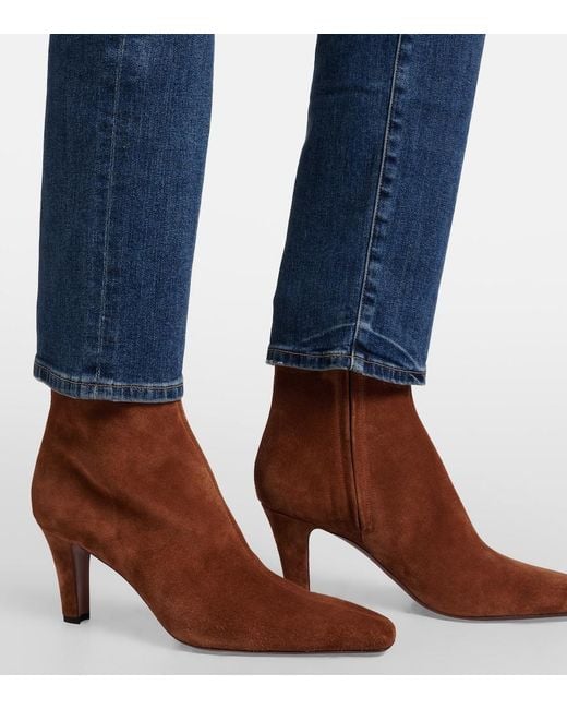 Paris Texas Brown Belle Suede Ankle Boots