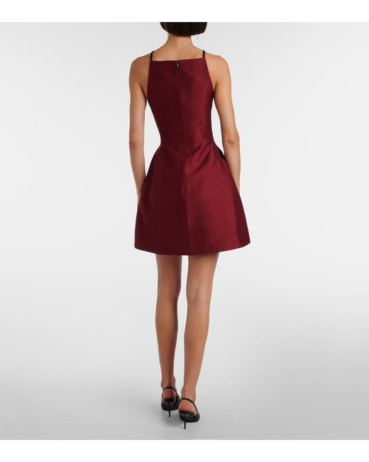 ShuShu/Tong Red Bow-Detail Minidress