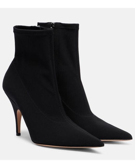 Gianvito Rossi Black Osaka Canvas Ankle Boots