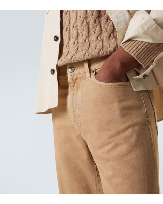 Zegna Natural Roccia Cotton Straight Pants for men