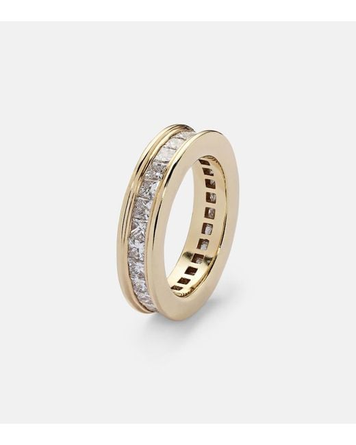 Octavia Elizabeth White Ivy Eternity 18Kt Ring With Diamonds