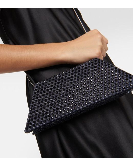 AMINA MUADDI Blue Superamini Yigit Denim Clutch