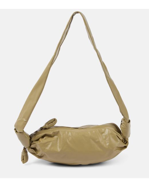 Lemaire Metallic Croissant Small Leather Shoulder Bag