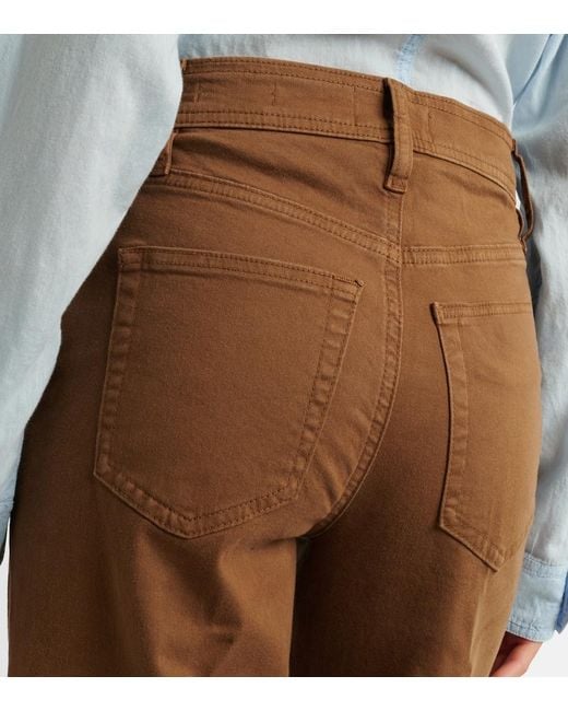 FRAME Brown Le Slim Palazzo Wide-Leg Jeans