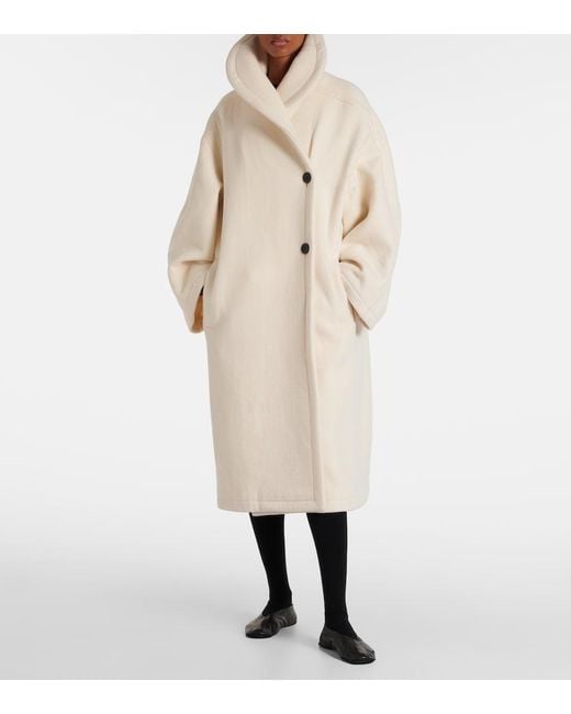 The Row Natural Regino Virgin Wool Coat