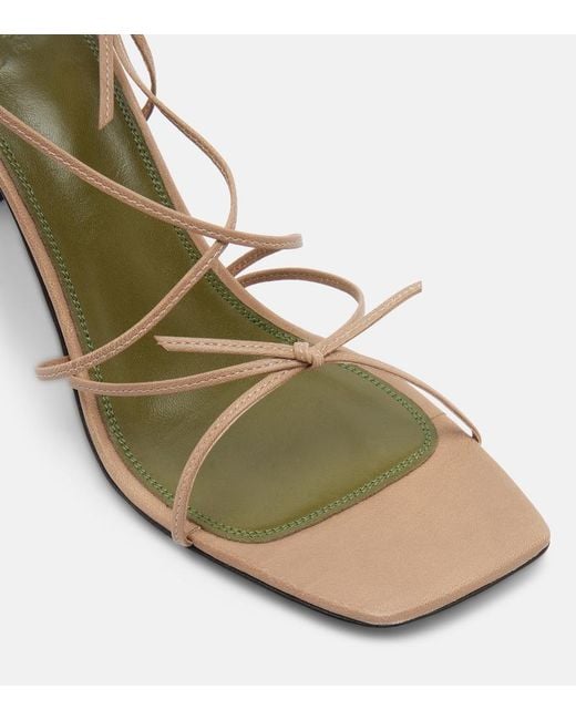 Lemaire Metallic Mignons Leather Sandals
