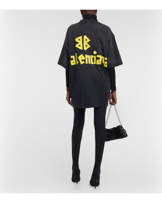 Balenciaga Black Oversized Logo T-Shirt