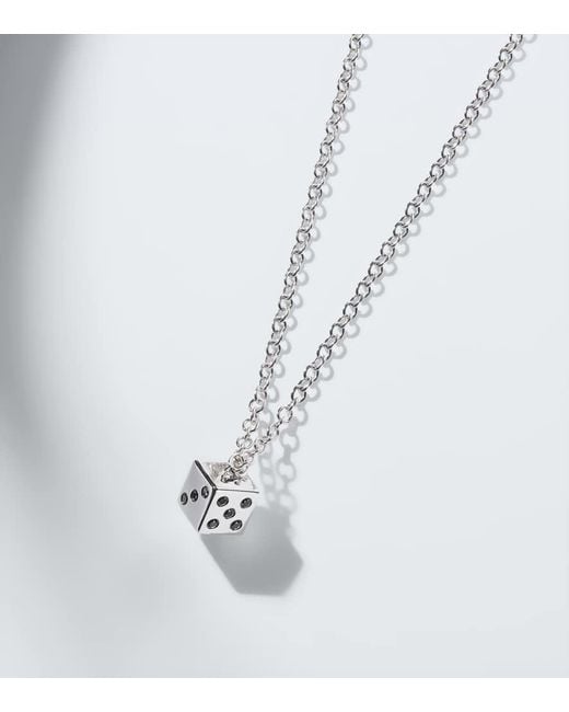 Sydney Evan White 14Kt Charm Necklace With Diamonds for men