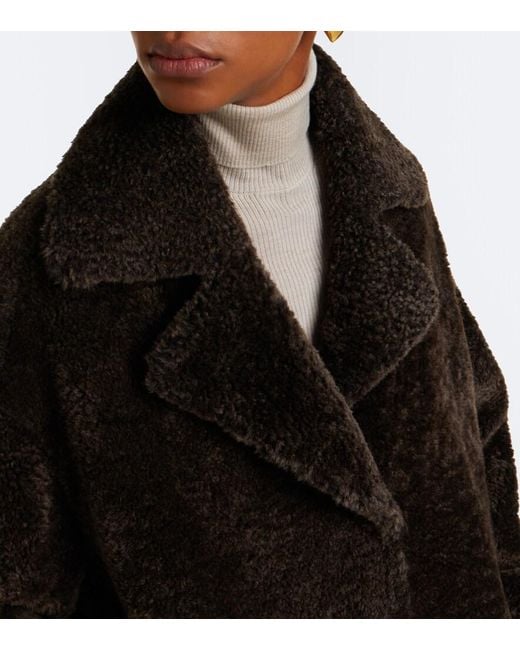 Arma Black Ines Reversible Shearling Coat