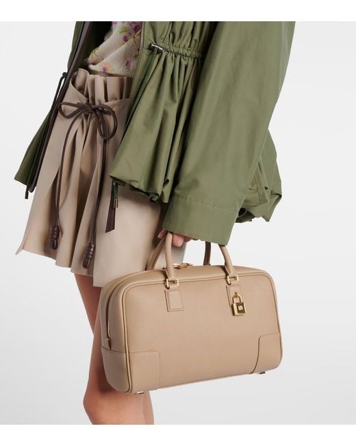 Loewe Brown Tote Bag Amazona 28 Aus Leder