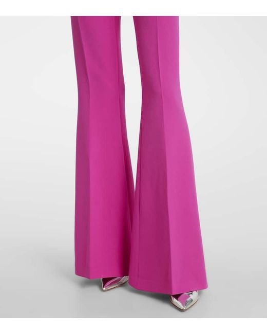 Safiyaa Pink High-Rise-Schlaghose