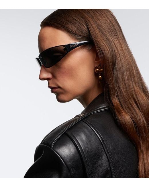 Saint Laurent Gray Sl 963 Shield Sunglasses