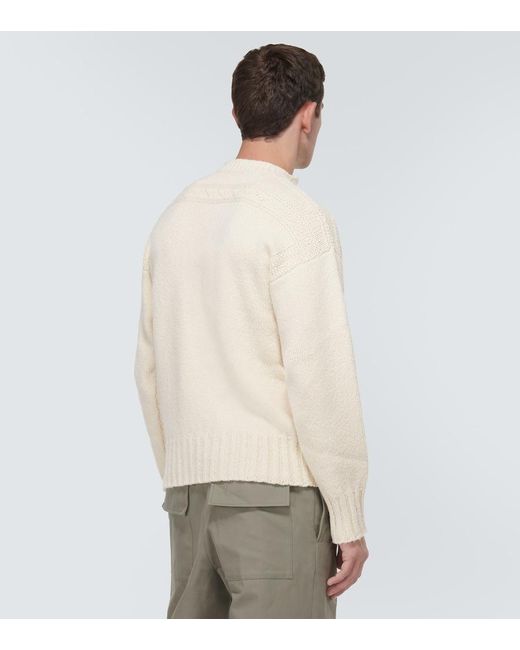 Jil Sander Natural Wool And Silk Sweater for men