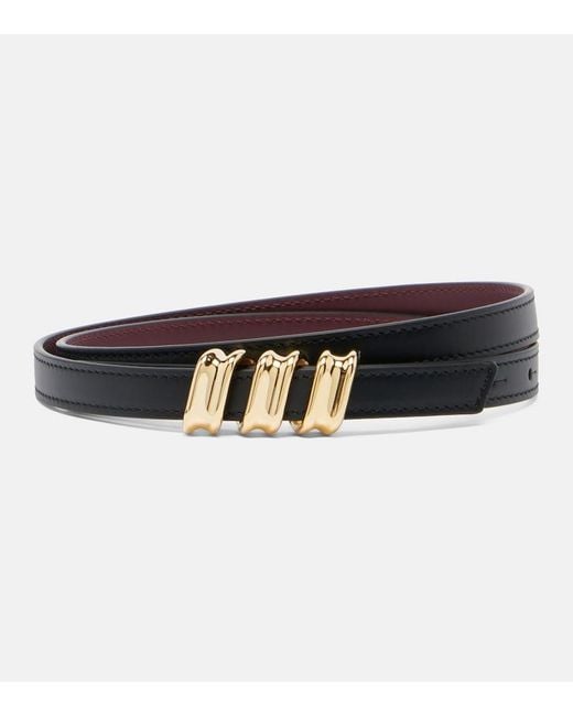Loewe Black Coil Leather Belt