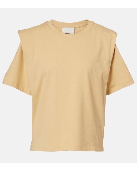 Isabel Marant Natural Cotton Jersey Top