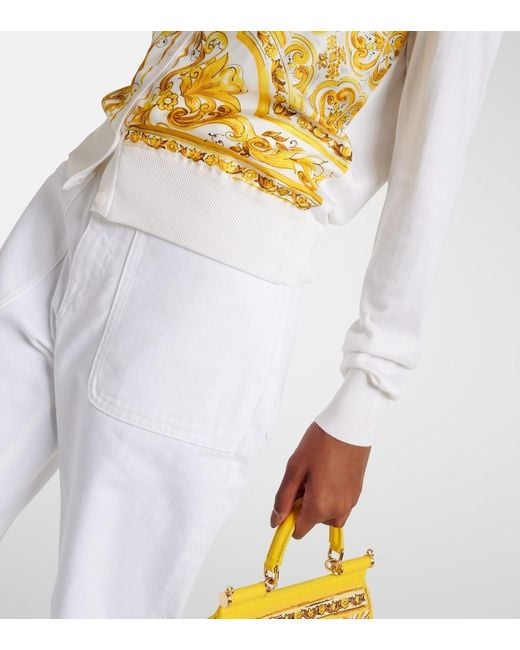 Dolce & Gabbana Yellow Buttoned Cardigan