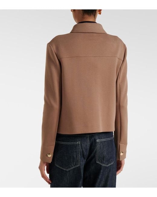 Max Mara Brown Cotton-Blend Jacket