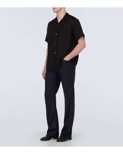 Maison Margiela Besticktes Hemd C aus Twill in Black für Herren