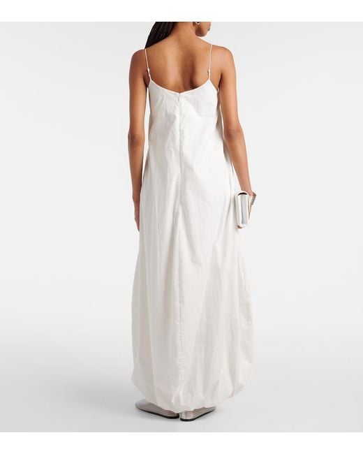 Faithfull The Brand White Anais Cotton Maxi Dress