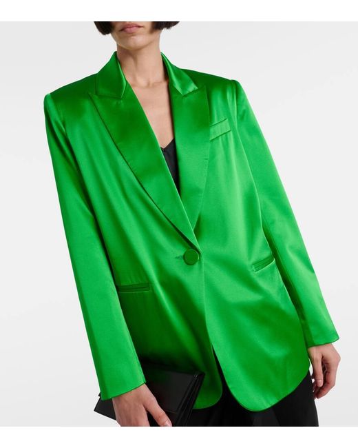The Sei Green Oversize-Blazer aus Seide