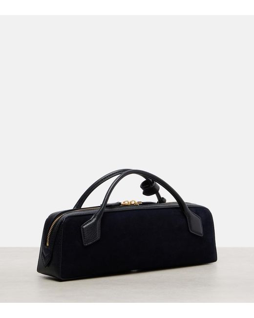Alaïa Black Le Teckel Small Suede Clutch