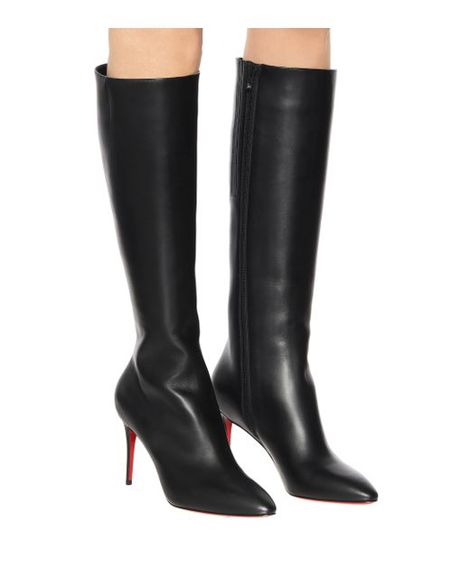 louboutin boots knee high