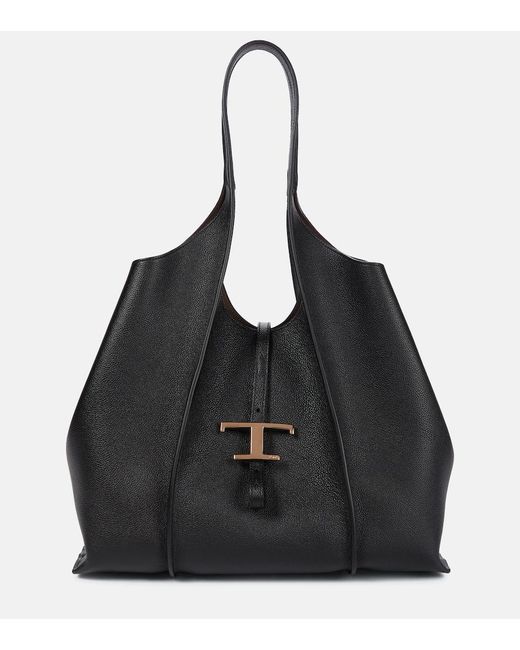 Tod's Black Timeless Medium Leather Tote