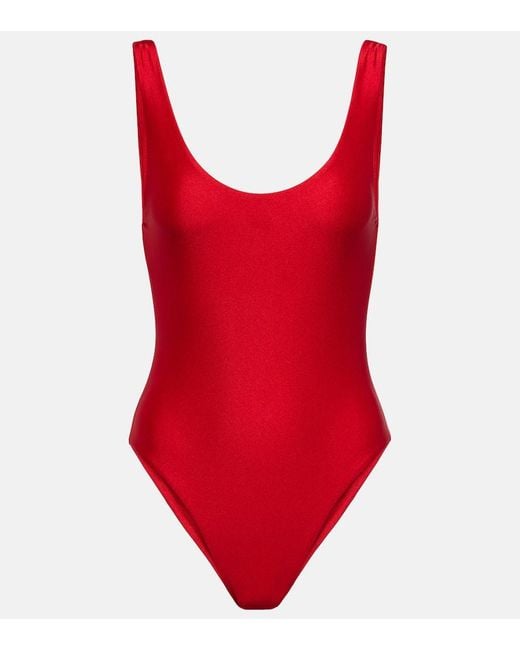 JADE Swim Red Contour Swimsuit