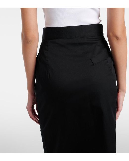 Vivienne Westwood Black Trouser Cotton-Blend Pencil Skirt