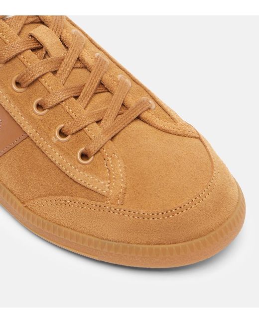 Isabel Marant Brown Suede Lace-Up Sneakers