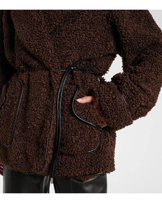 Jonathan Simkhai Brown Jacke Kimia Aus Teddyfleece