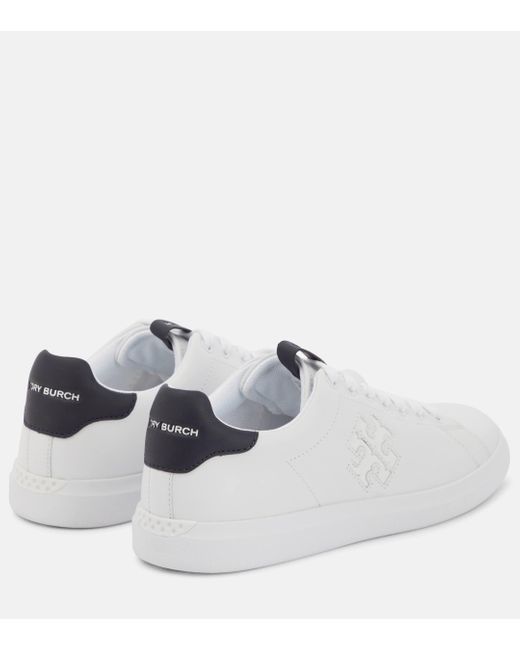Tory Burch White Howel Court Leather Sneakers