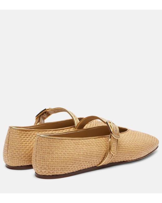 Le Monde Beryl Natural Stella Raffia Ballet Flats