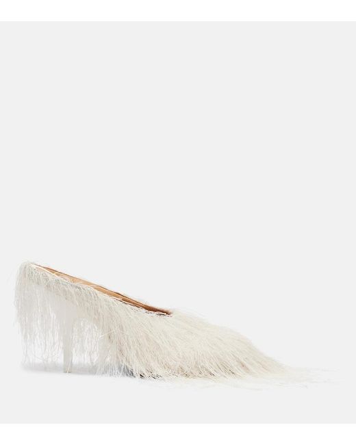Dries Van Noten White Pumps