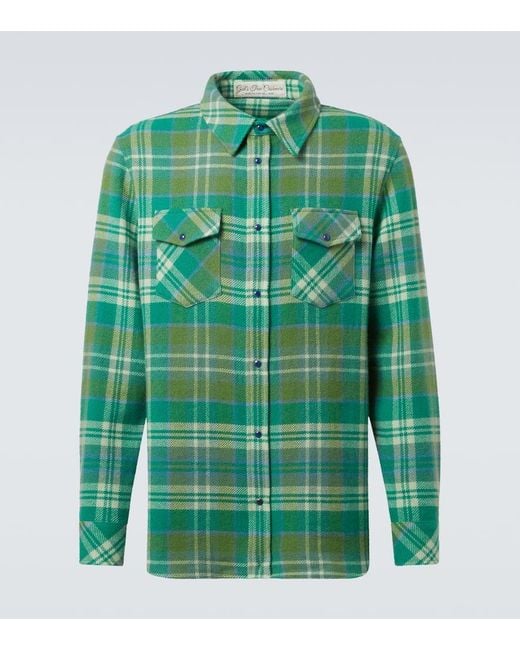 God's True Cashmere Hemd Hero Aus Kaschmir in Green für Herren
