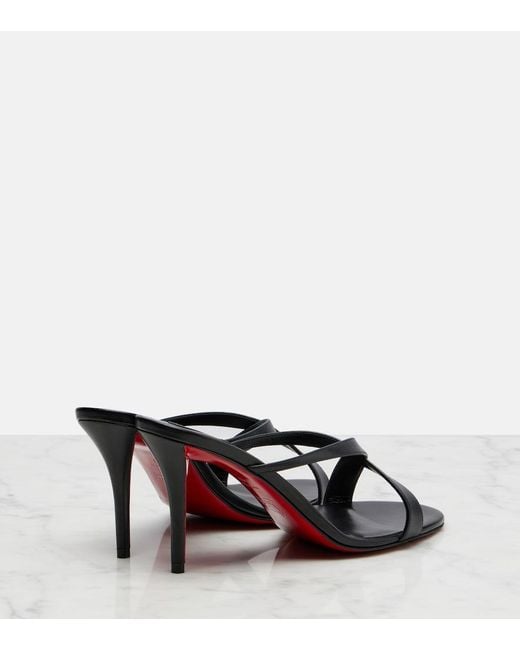 Christian Louboutin Black Mulazee Leather Mules