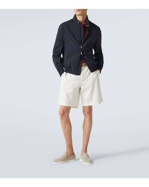 Mocassins Varsiboat En Daim Embosse Christian Louboutin pour homme en coloris White