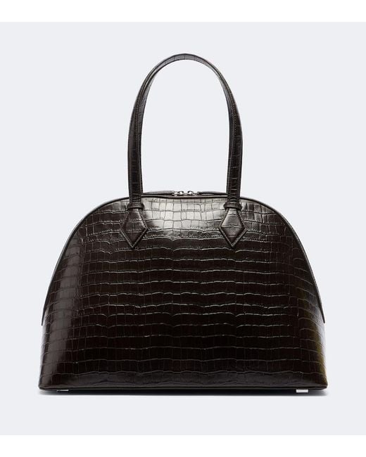 A.Emery Black Harnick Leather Tote Bag