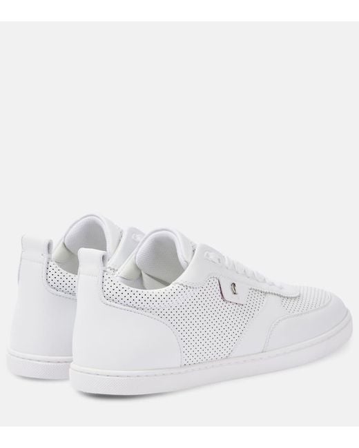 Christian Louboutin White Sneakers Tutti Rui Aus Leder