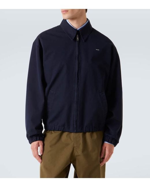 Prada Blouson Aus Baumwolle in Blue für Herren