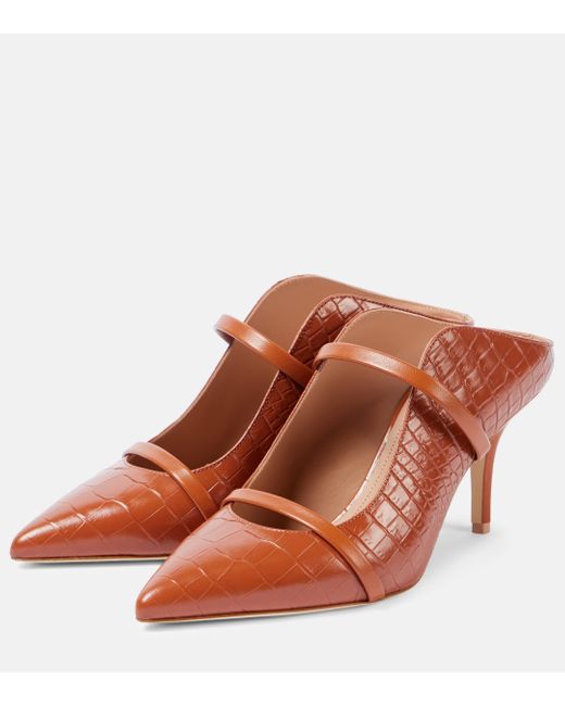 Malone Souliers Brown Maureen 70 Leather Mules