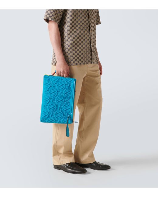 Pochette Large GG Scuba Gucci pour homme en coloris Blue