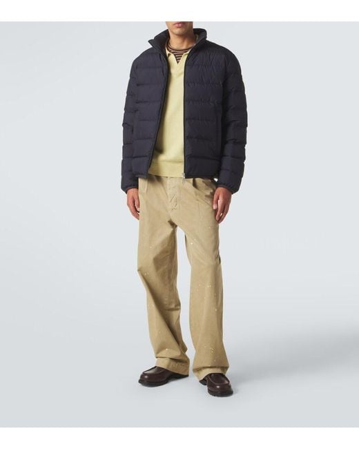Moncler Blue Baudinet Down Jacket for men