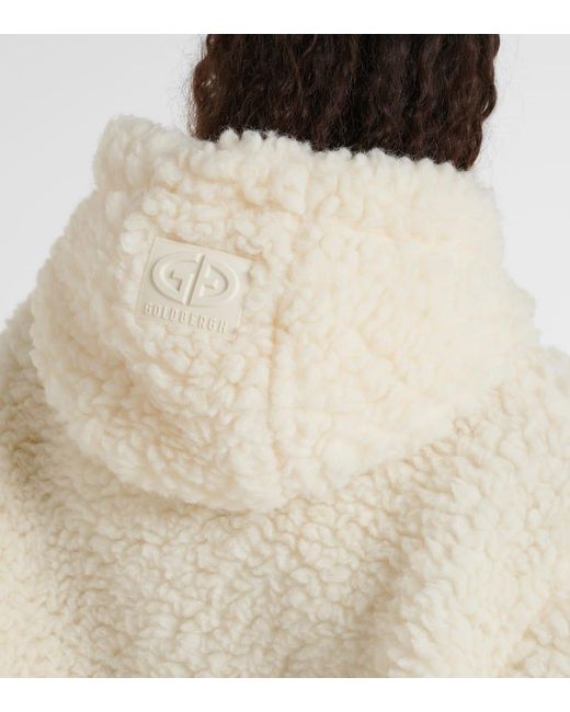 Goldbergh Natural Mantel Isabelle Aus Teddyfleece
