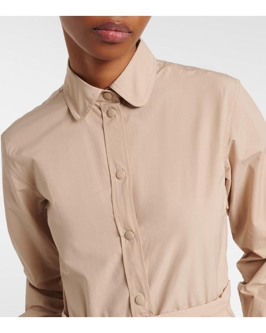 Moncler Natural Poplin Shirt Dress