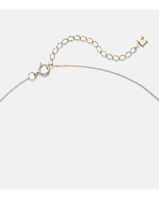 Mateo White Petite Venus 14Kt Pendant Necklace With Diamonds